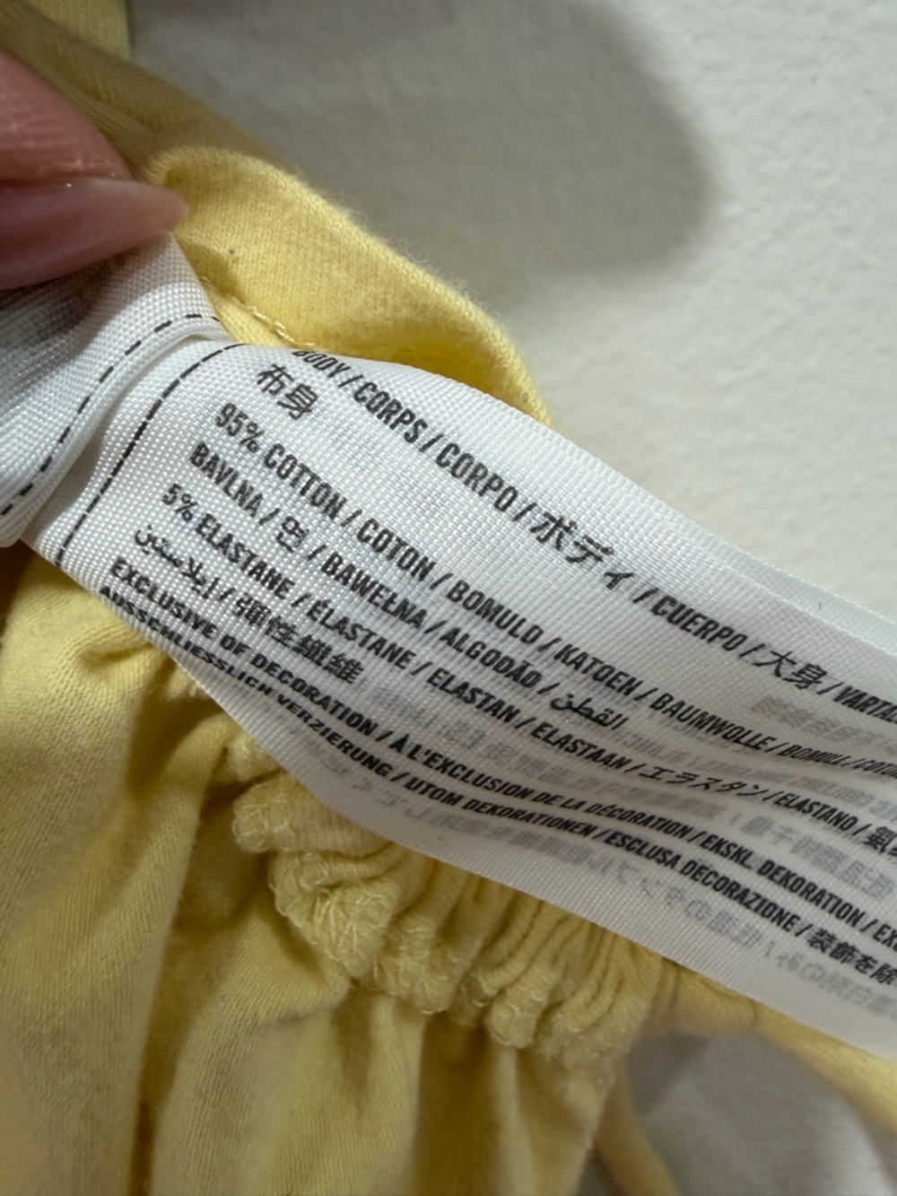 Hollister Yellow Ruched Baby Tee Side Tie Crop Top Soft Stretch Size S - Picture 7 of 7